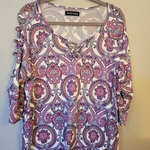 New York Laundry Paisley Tunic Top